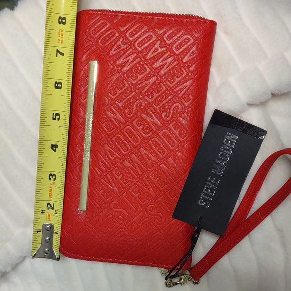 NWT Steven Madden Red zipper wallet - Picture 3 of 6